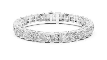 Princess-Cut Diamond Bracelet – Luxury Sparkle.