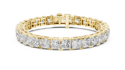 Princess-Cut Diamond Bracelet – Luxury Sparkle.