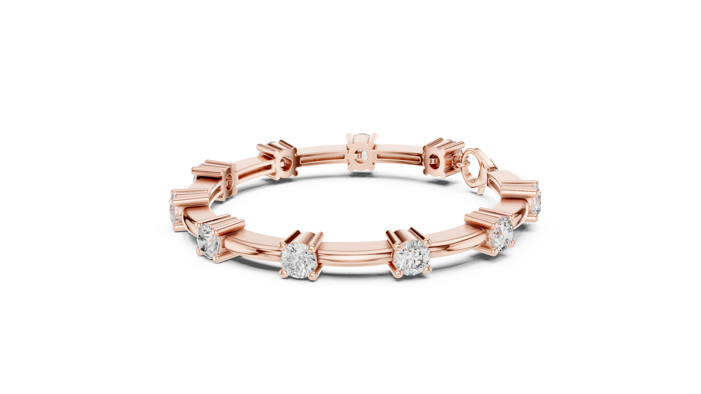 Classic Round Diamond Tennis Bracelet