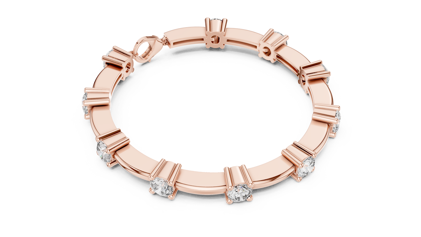 Classic Round Diamond Tennis Bracelet