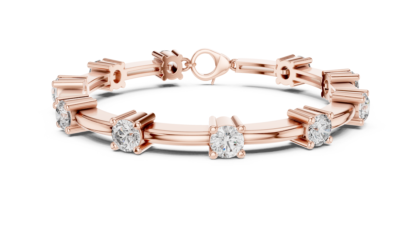 Classic Round Diamond Tennis Bracelet