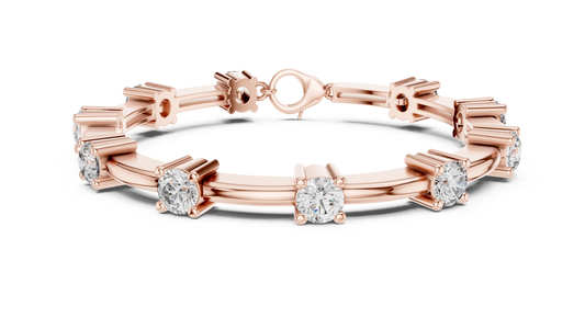 Classic Round Diamond Tennis Bracelet