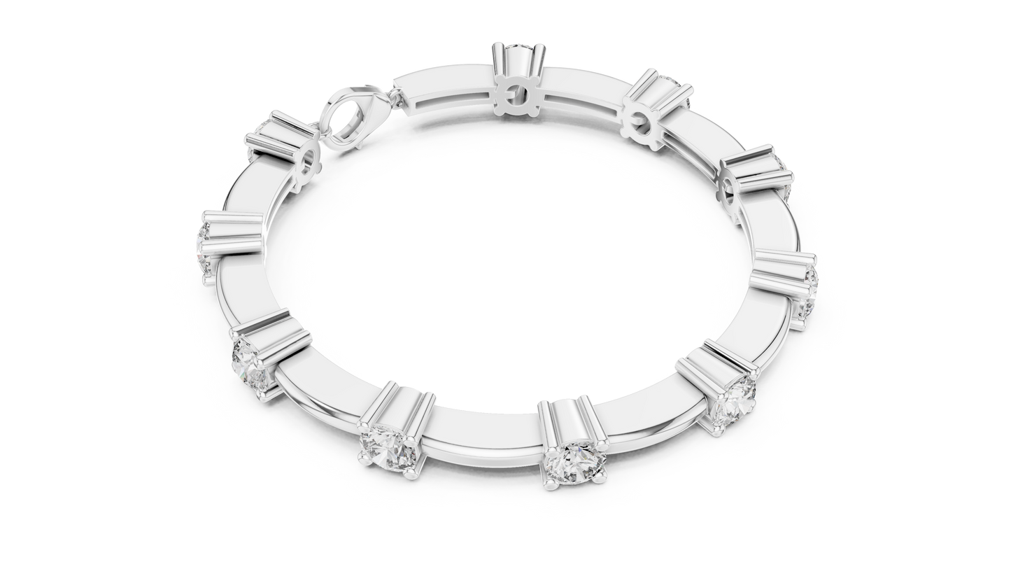 Classic Round Diamond Tennis Bracelet