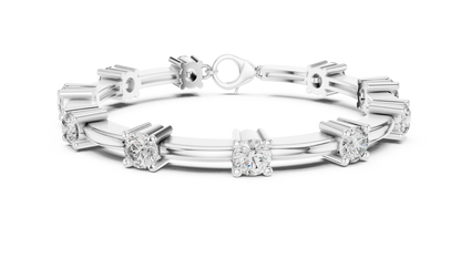 Classic Round Diamond Tennis Bracelet