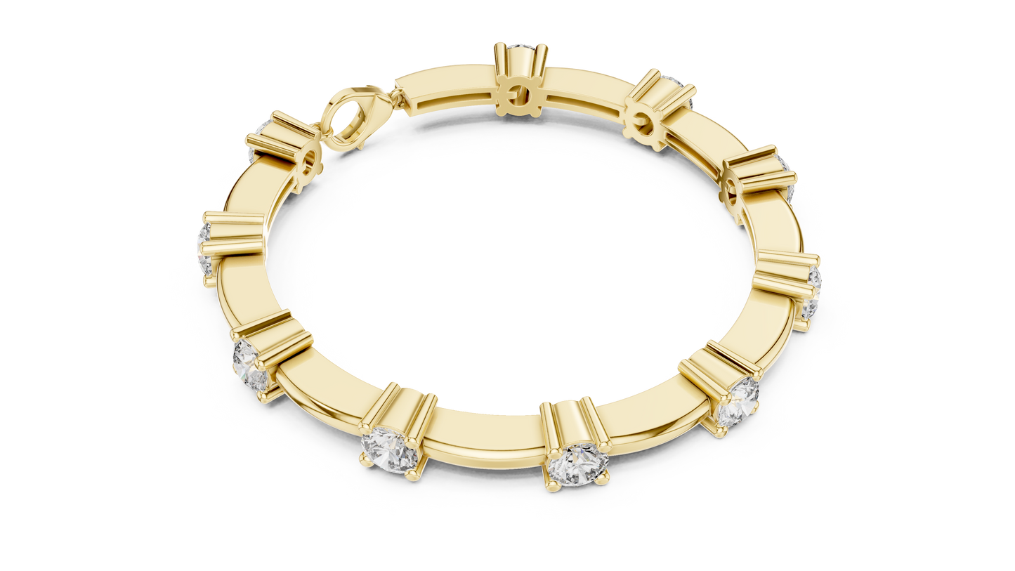 Classic Round Diamond Tennis Bracelet
