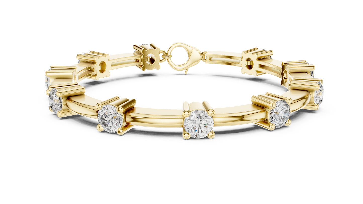 Classic Round Diamond Tennis Bracelet