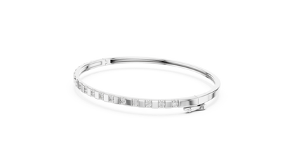 Luxury Slim Diamond Bangle in Gold