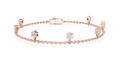 Minimal Charm Gold Diamond Bracelet