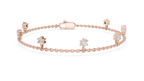 Minimal Charm Gold Diamond Bracelet