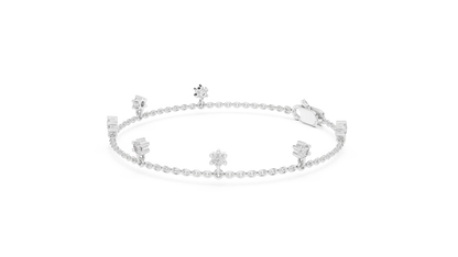 Minimal Charm Gold Diamond Bracelet