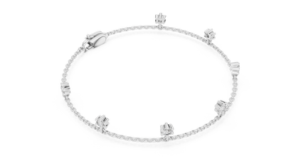 Minimal Charm Gold Diamond Bracelet