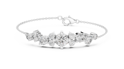 Floral Sparkle Rose Gold Bracelet