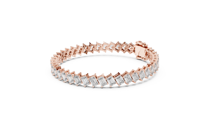 Luxe Crown Diamond Tennis Bracelet