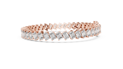 Luxe Crown Diamond Tennis Bracelet