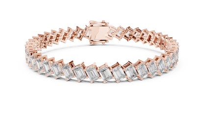 Luxe Crown Diamond Tennis Bracelet