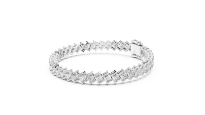 Luxe Crown Diamond Tennis Bracelet