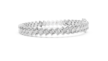 Luxe Crown Diamond Tennis Bracelet