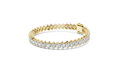 Luxe Crown Diamond Tennis Bracelet