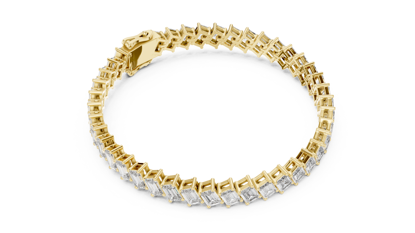 Luxe Crown Diamond Tennis Bracelet