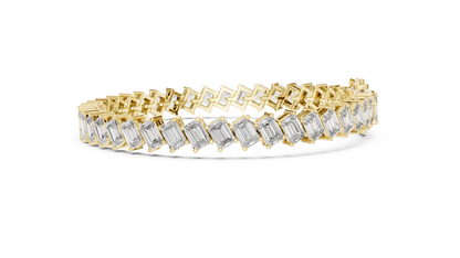 Luxe Crown Diamond Tennis Bracelet