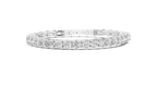 White Luxe Emerald & Round Diamond Bracelet