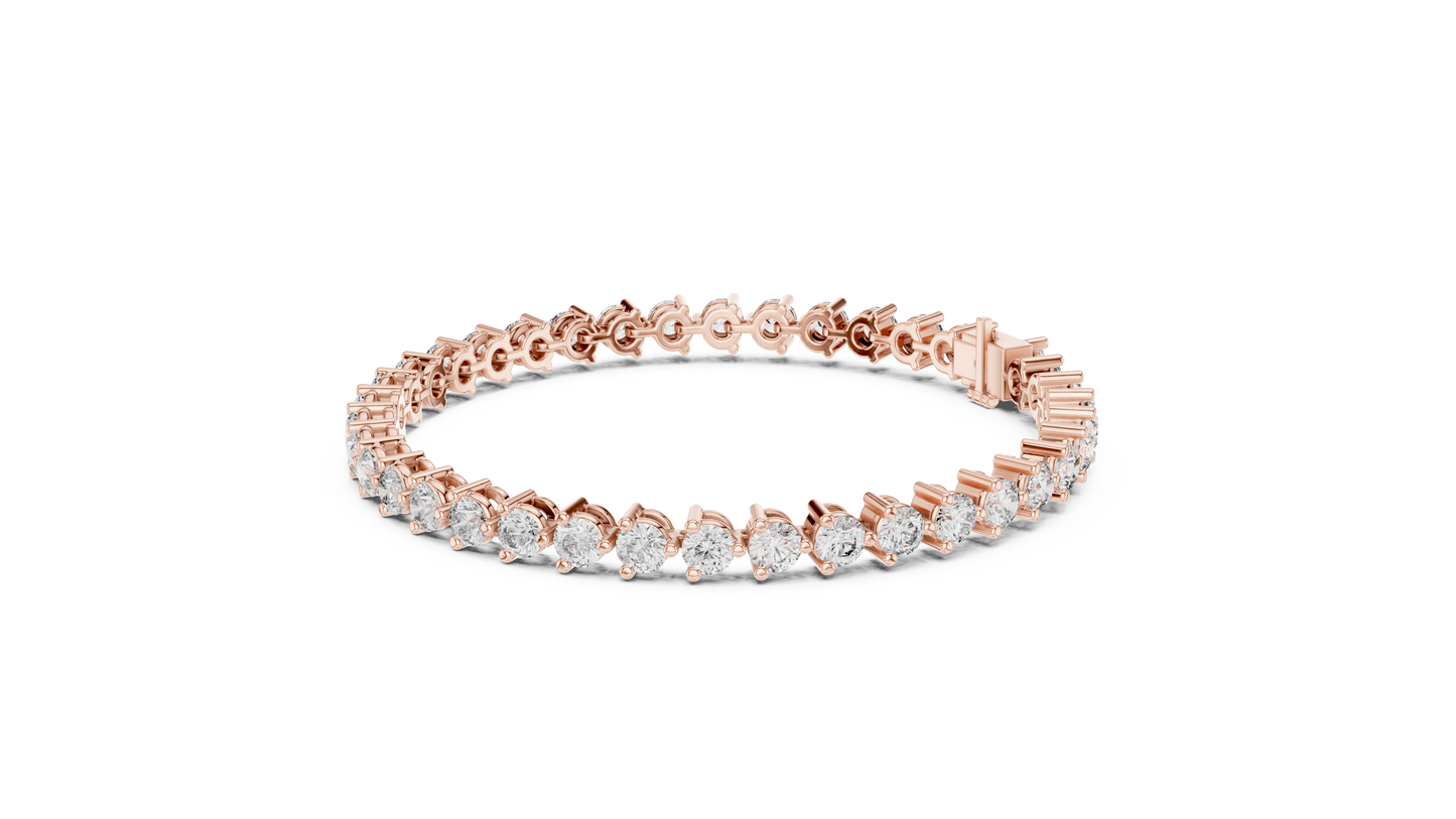 Elite Shine Round Diamond Bracelet