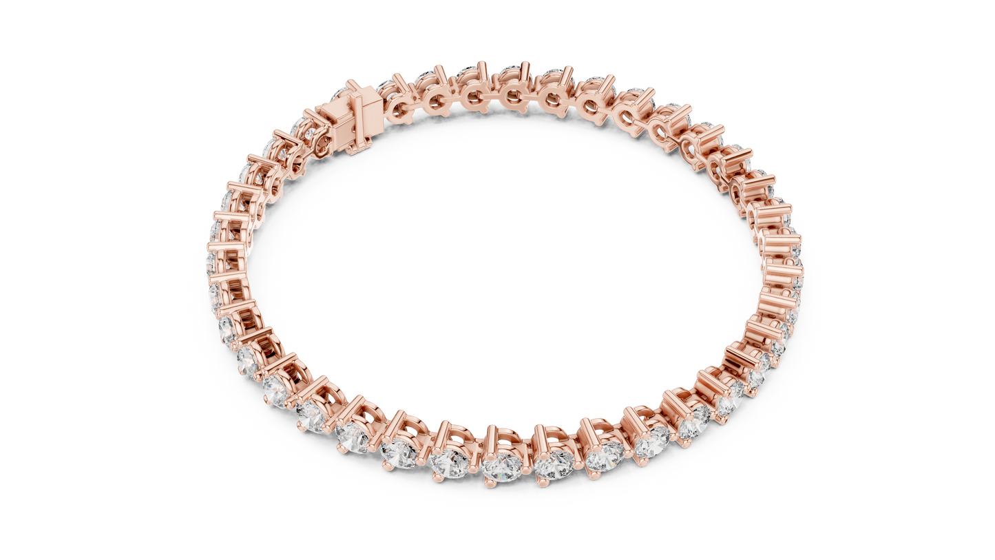 Elite Shine Round Diamond Bracelet