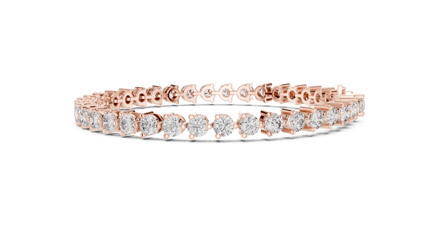 Elite Shine Round Diamond Bracelet