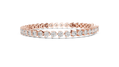 Elite Shine Round Diamond Bracelet