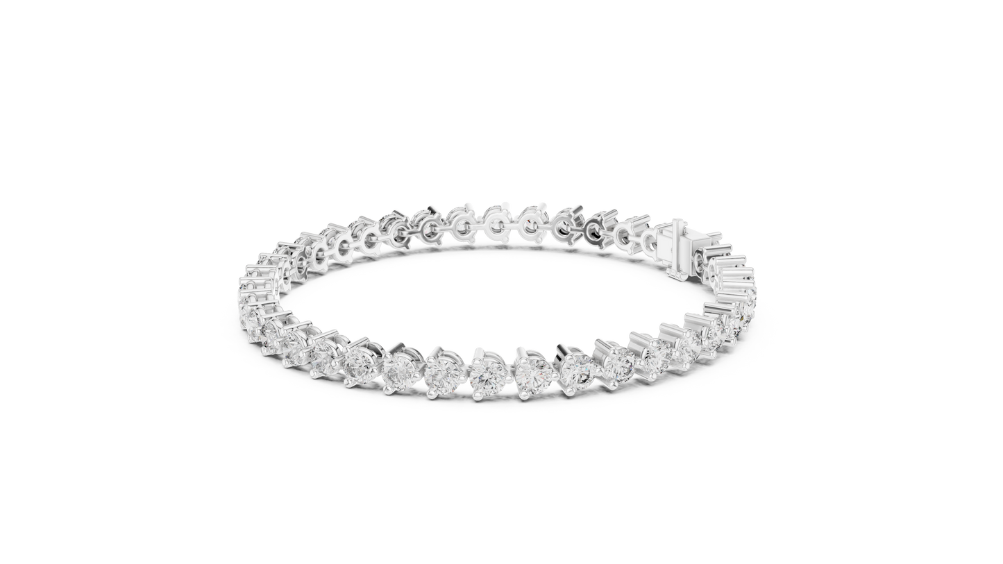 Elite Shine Round Diamond Bracelet
