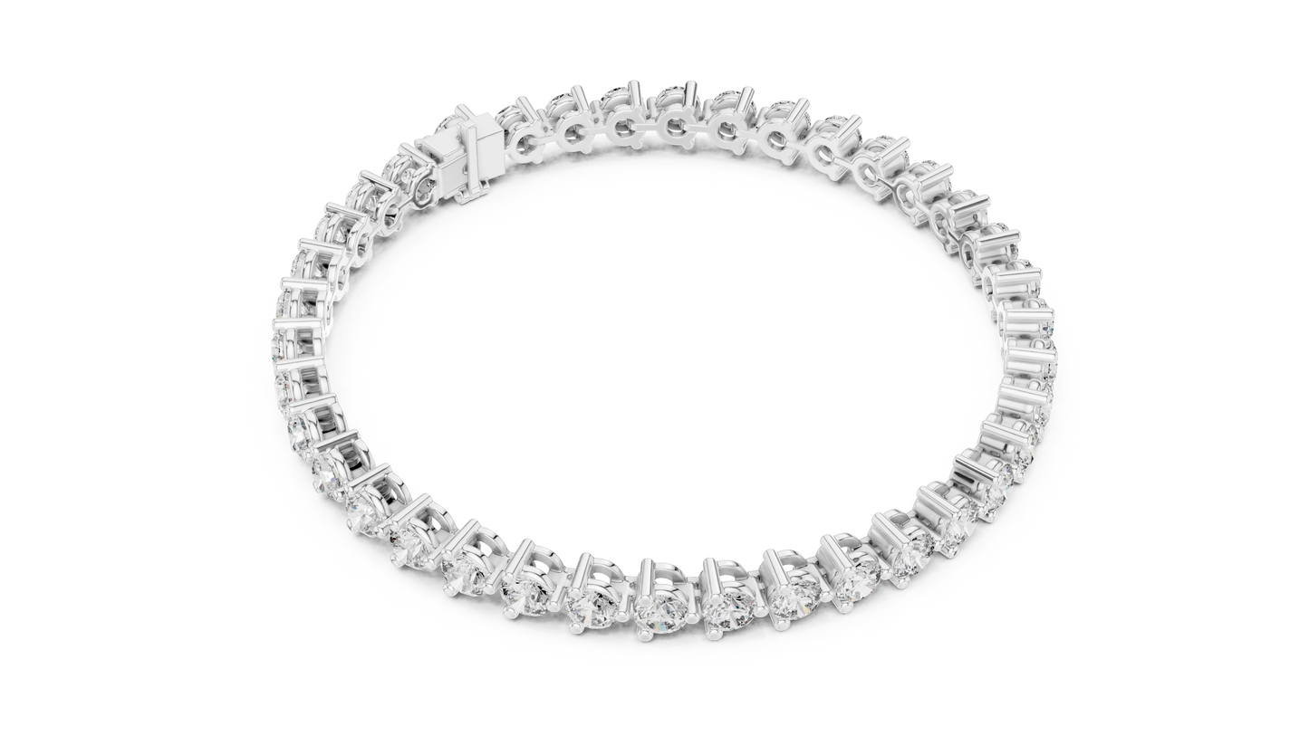 Elite Shine Round Diamond Bracelet