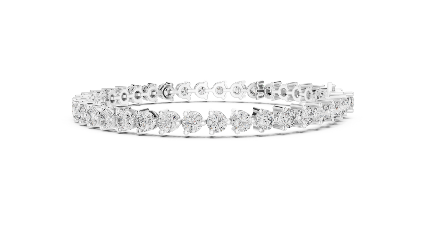 Elite Shine Round Diamond Bracelet