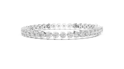 Elite Shine Round Diamond Bracelet