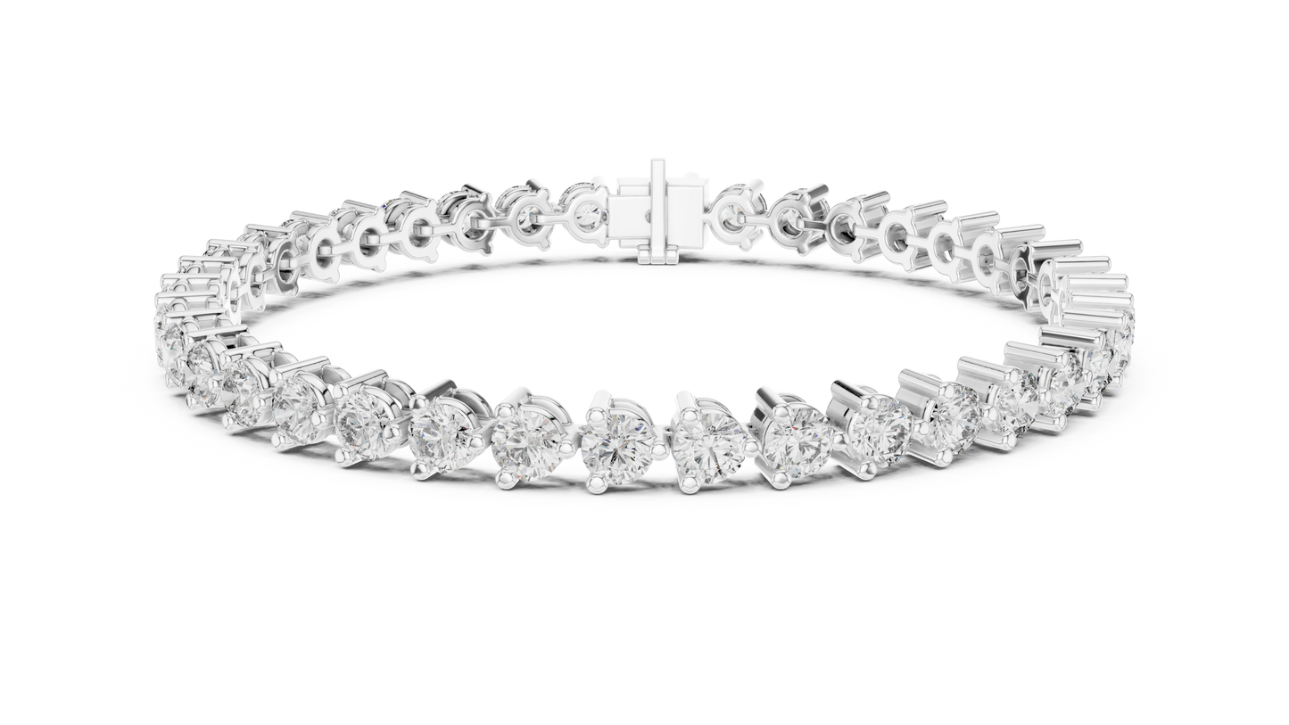Elite Shine Round Diamond Bracelet