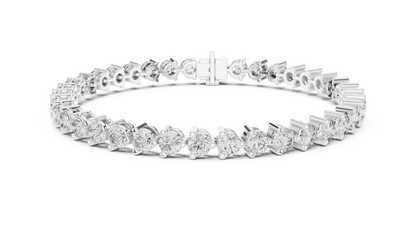Elite Shine Round Diamond Bracelet