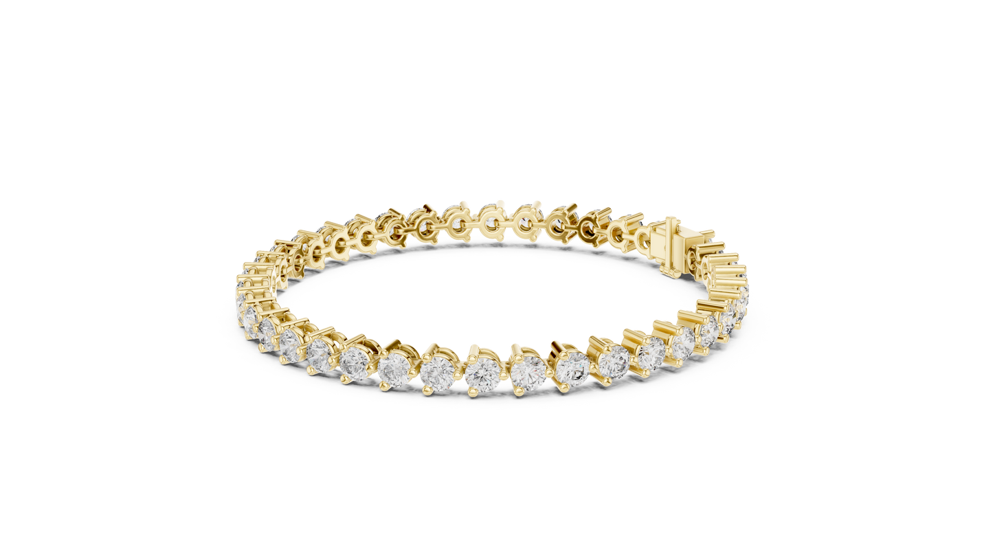 Elite Shine Round Diamond Bracelet