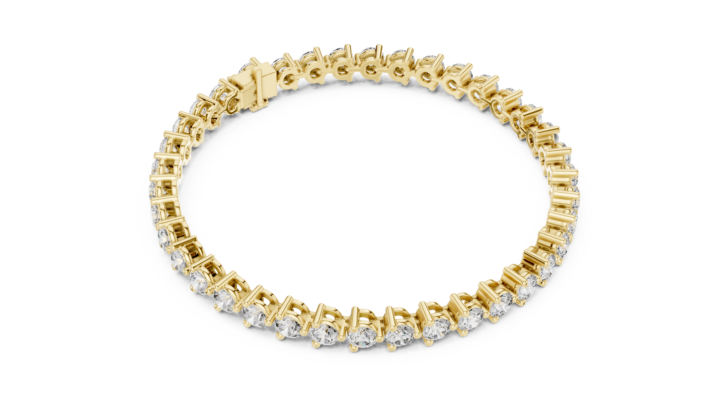 Elite Shine Round Diamond Bracelet