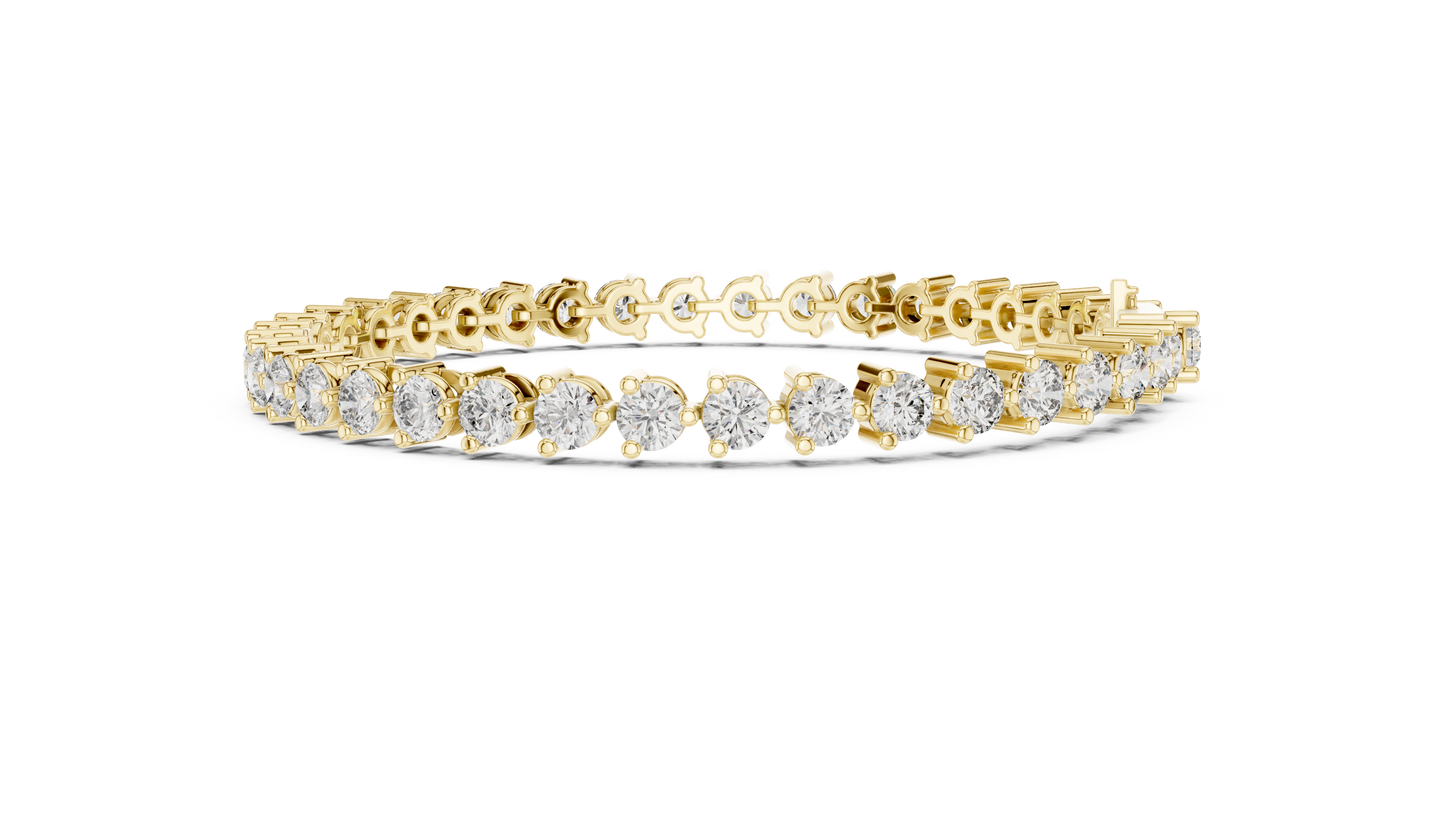Elite Shine Round Diamond Bracelet
