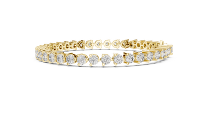 Elite Shine Round Diamond Bracelet
