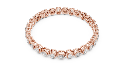 Luxe Cushion-Cut Diamond Tennis Bracelet