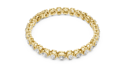 Luxe Cushion-Cut Diamond Tennis Bracelet