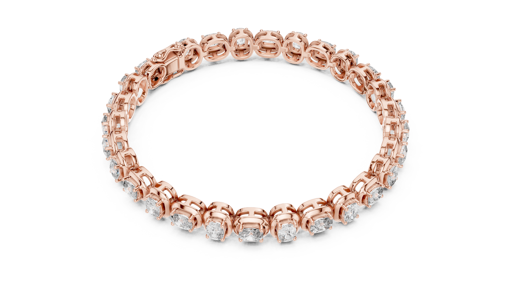 Bridal Cushion Diamond Tennis Bracelet