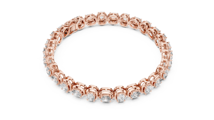 Bridal Cushion Diamond Tennis Bracelet