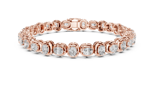 Bridal Cushion Diamond Tennis Bracelet