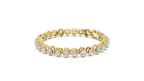 Bridal Cushion Diamond Tennis Bracelet