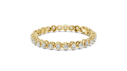 Bridal Cushion Diamond Tennis Bracelet