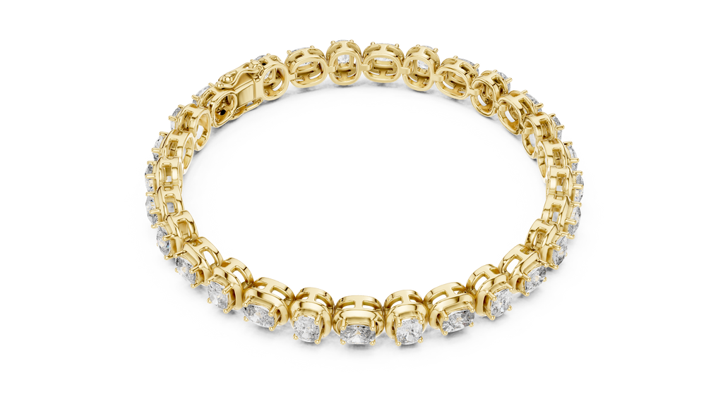 Bridal Cushion Diamond Tennis Bracelet