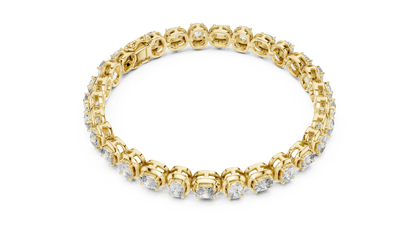 Bridal Cushion Diamond Tennis Bracelet