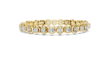 Bridal Cushion Diamond Tennis Bracelet
