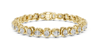 Bridal Cushion Diamond Tennis Bracelet